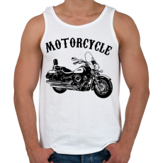 PRINTFASHION motor - Férfi atléta - Fehér