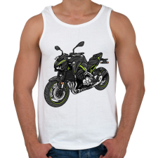 PRINTFASHION motor - Férfi atléta - Fehér atléta, trikó