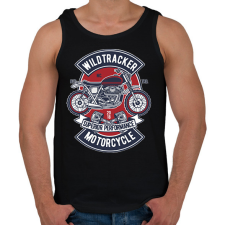 PRINTFASHION motor - Férfi atléta - Fekete atléta, trikó