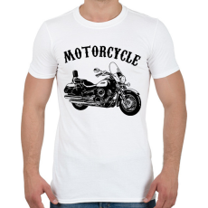 PRINTFASHION motor - Férfi póló - Fehér