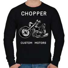PRINTFASHION Motor - Férfi pulóver - Fekete férfi pulóver, kardigán