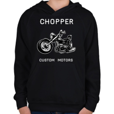 PRINTFASHION Motor - Gyerek kapucnis pulóver - Fekete gyerek pulóver, kardigán