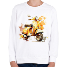 PRINTFASHION Motor  - Gyerek pulóver - Fehér gyerek pulóver, kardigán