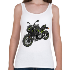 PRINTFASHION motor - Női atléta - Fehér női trikó