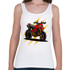 PRINTFASHION Motor  - Női atléta - Fehér női trikó