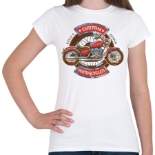 PRINTFASHION motor - Női póló - Fehér női póló