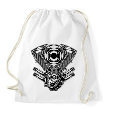 PRINTFASHION motor - Sportzsák, Tornazsák - Fehér tornazsák