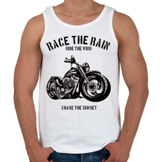PRINTFASHION motorcycle  - Férfi atléta - Fehér