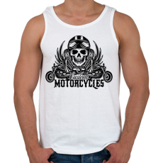 PRINTFASHION Motorcycle  - Férfi atléta - Fehér