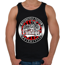 PRINTFASHION motorcycle - Férfi atléta - Fekete