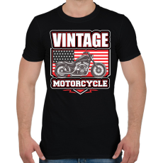 PRINTFASHION Motorcycle - Férfi póló - Fekete