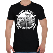 PRINTFASHION Motorcycle  - Férfi póló - Fekete férfi póló