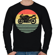 PRINTFASHION Motorcycle - Férfi pulóver - Fekete férfi pulóver, kardigán