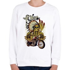 PRINTFASHION motorcycle - Gyerek pulóver - Fehér gyerek pulóver, kardigán