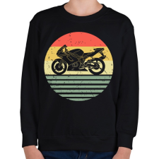 PRINTFASHION Motorcycle - Gyerek pulóver - Fekete gyerek pulóver, kardigán