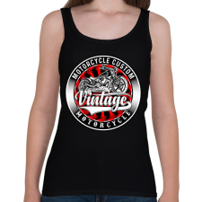 PRINTFASHION motorcycle - Női atléta - Fekete női trikó