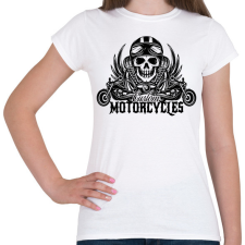 PRINTFASHION Motorcycle  - Női póló - Fehér női póló