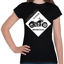 PRINTFASHION motorcycle - Női póló - Fekete női póló