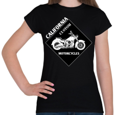 PRINTFASHION motorcycle  - Női póló - Fekete női póló