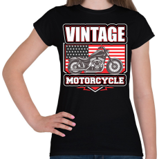 PRINTFASHION Motorcycle - Női póló - Fekete