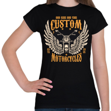 PRINTFASHION Motorcycle - Női póló - Fekete női póló