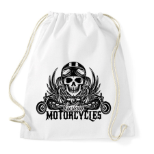 PRINTFASHION Motorcycle  - Sportzsák, Tornazsák - Fehér tornazsák