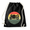 PRINTFASHION Motorcycle - Sportzsák, Tornazsák - Fekete