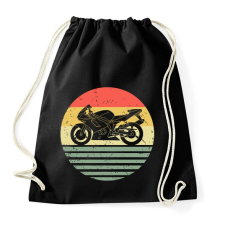 PRINTFASHION Motorcycle - Sportzsák, Tornazsák - Fekete tornazsák