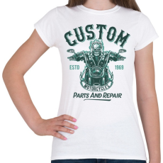 PRINTFASHION Motoros 07 - Parts and repair - Női póló - Fehér