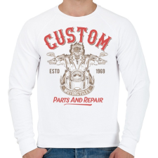 PRINTFASHION Motoros 08 - Parts and repair - Férfi pulóver - Fehér férfi pulóver, kardigán