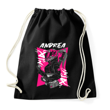 PRINTFASHION motoros Andrea - Sportzsák, Tornazsák - Fekete tornazsák