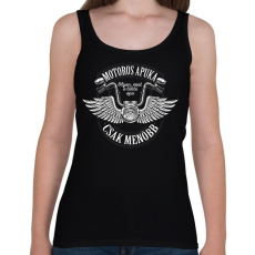 PRINTFASHION Motoros Apuka - Női atléta - Fekete