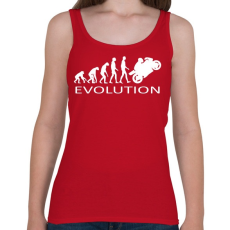 PRINTFASHION Motoros evolúció - Női atléta - Cseresznyepiros