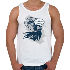 PRINTFASHION Motoros nő  - Férfi atléta - Fehér