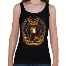 PRINTFASHION motoros - Női atléta - Fekete női trikó