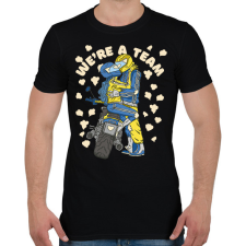 PRINTFASHION Motoros pár - Férfi póló - Fekete férfi póló