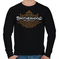 PRINTFASHION Motoros testvériség - Férfi pulóver - Fekete