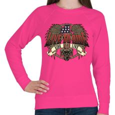 PRINTFASHION Motorozás az életem - Női pulóver - Fukszia