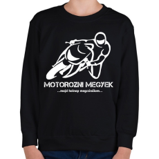 PRINTFASHION MOTOROZNI MEGYEK - Gyerek pulóver - Fekete