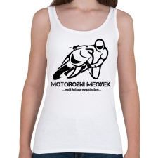 PRINTFASHION MOTOROZNI MEGYEK - Női atléta - Fehér női trikó