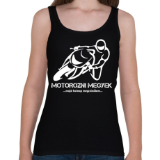 PRINTFASHION MOTOROZNI MEGYEK - Női atléta - Fekete
