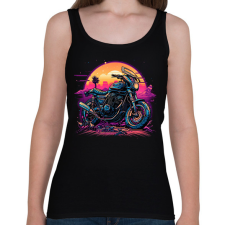 PRINTFASHION Motorsport - Női atléta - Fekete női trikó