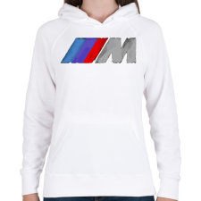 PRINTFASHION Motorsports - Női kapucnis pulóver - Fehér női pulóver, kardigán