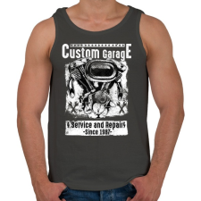 PRINTFASHION Motorszerelő - Férfi atléta - Sötétszürke atléta, trikó