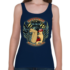 PRINTFASHION Motorverseny - Női atléta - Sötétkék