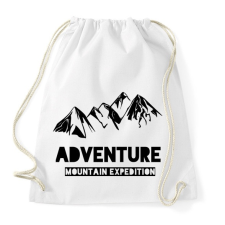 PRINTFASHION Mountain adventure  - Sportzsák, Tornazsák - Fehér tornazsák