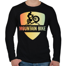 PRINTFASHION MOUNTAIN BIKE - Férfi hosszú ujjú póló - Fekete férfi póló