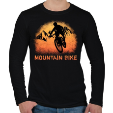 PRINTFASHION MOUNTAIN BIKE - Férfi hosszú ujjú póló - Fekete