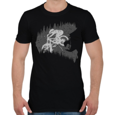 PRINTFASHION Mountain bike - Férfi póló - Fekete