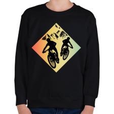 PRINTFASHION MOUNTAIN BIKE - Gyerek pulóver - Fekete gyerek pulóver, kardigán